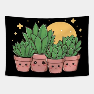 Succulent Kawaii Sweetheart Lover Tapestry