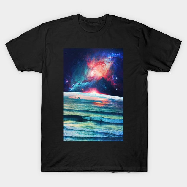 Cosmic Waves - Surreal - T-Shirt