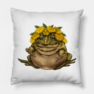 Crowned Frog Pillow