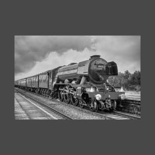 The Flying Scotsman - Black and White T-Shirt