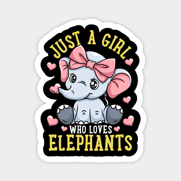 Elephants Elephant Lover Magnet by KAWAIITEE