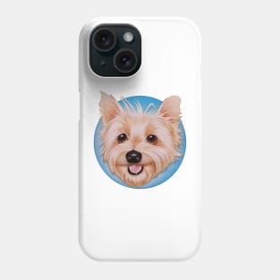 "Get Happy-Get Shorty" (Blue Circle) Phone Case