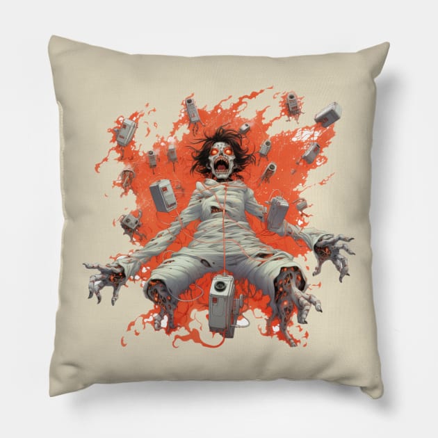 Ghost in the Machine Pillow by Jason's Finery