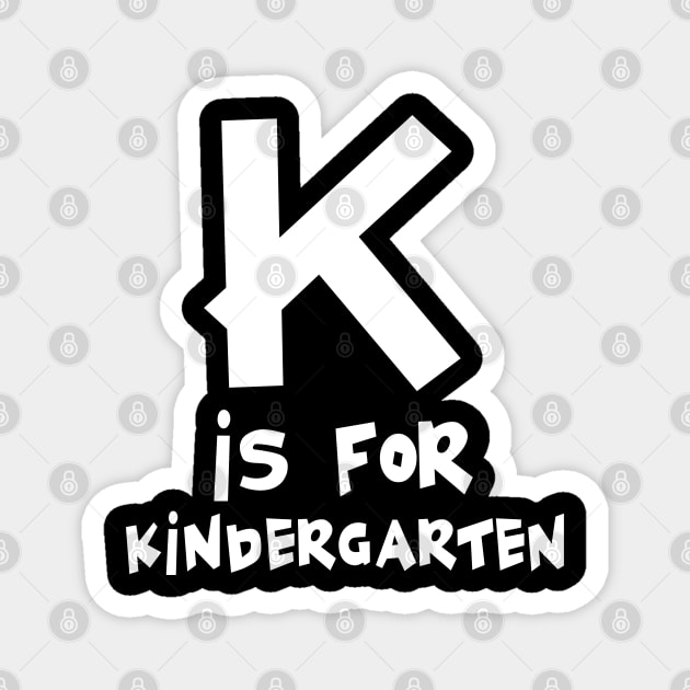 K is for Kindergarten Magnet by PeppermintClover