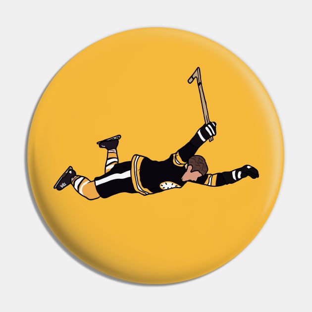 Bobby Orr Diving Celebration Pin by rattraptees