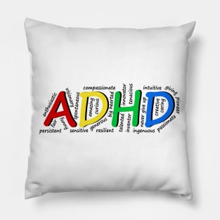 ADHD Qualities Pillow