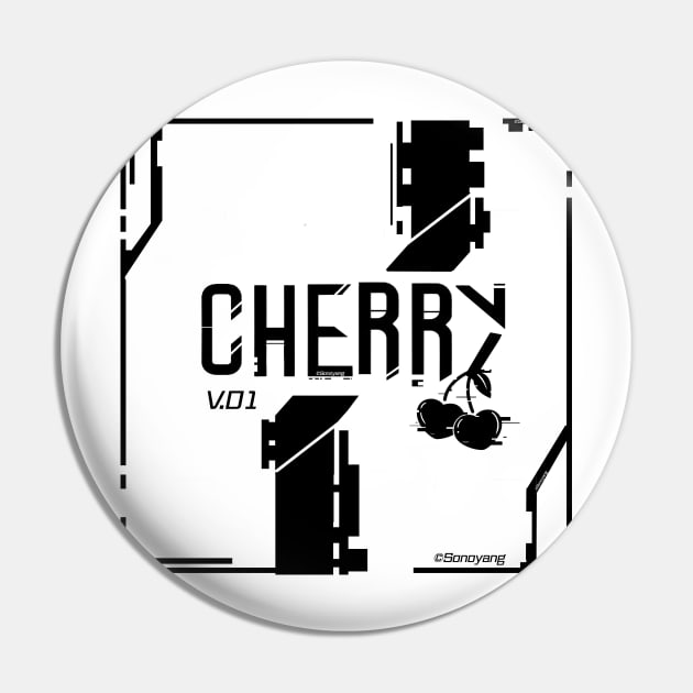 Cherry // Techwear Pin by Sonoyang