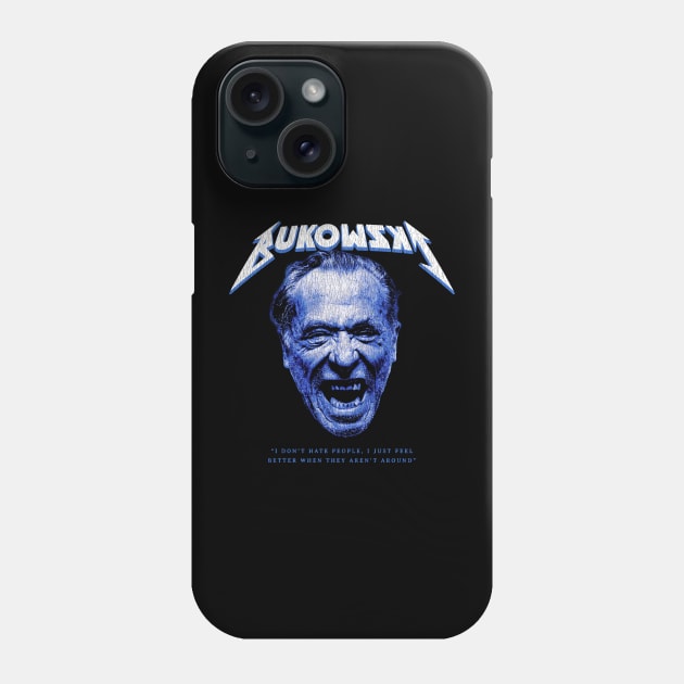 Charles Bukowski Rock Vintage Phone Case by demarsi anarsak