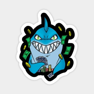 Shark Poker Player Funny Poker Gift Magnet