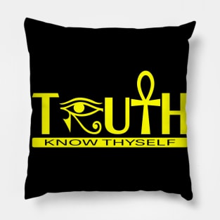 Truth Know Thyself Ankh Pillow