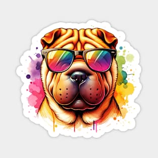 Watercolor Chinese Sharpei Magnet