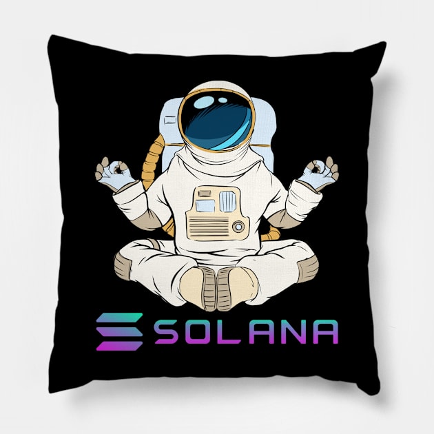 Solana crypto Coin Crypto coin Crypto coin Crytopcurrency Pillow by JayD World