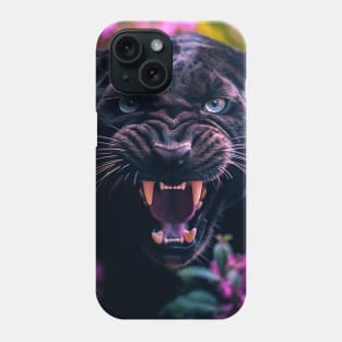 Floral Black Panther 4 Phone Case