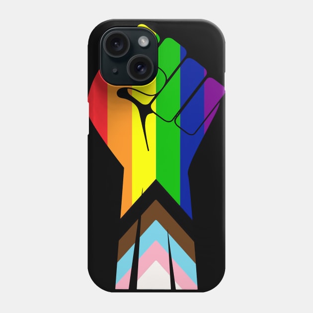 Raised Fist - BLM / Pride Phone Case by Forsakendusk