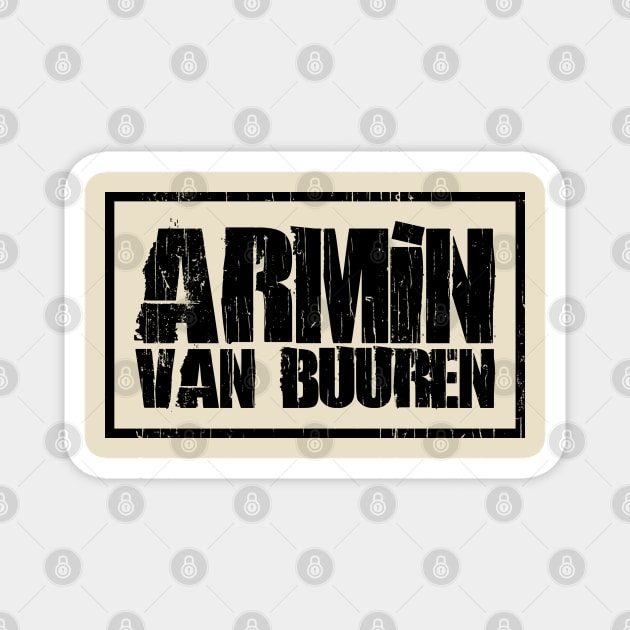 Retro Design Armin Van Buuren Magnet by LEMESGAKPROVE