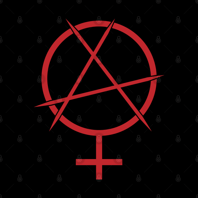 Feminist Anarchy Symbol by FeministShirts