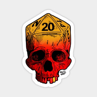 D20 Skull Magnet
