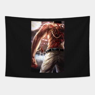 Kiryu vs Ryuji (Yakuza Kiwami 2) (11x17 Art Print/Poster) Tapestry