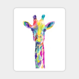 Rainbow Giraffe Magnet