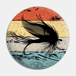 Fly Fishing Vintage Style Fishermen Gift Pin