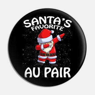 Santas Favorite Au Pair Christmas Pin