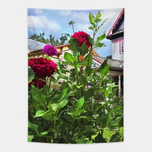 Belvidere NJ - Dahlias in Front Garden Tapestry