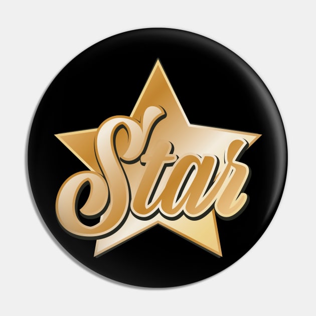 Celebrity Star Pin by nickemporium1