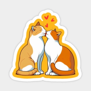 kitty kiss Magnet