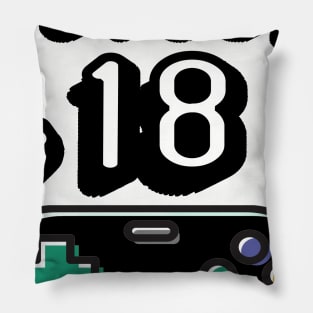 level 18 unlocked - 18th birthday gift Pillow