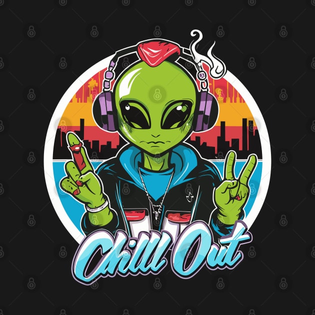 Cosmic Beats: Hip Hop Alien by diegotorres