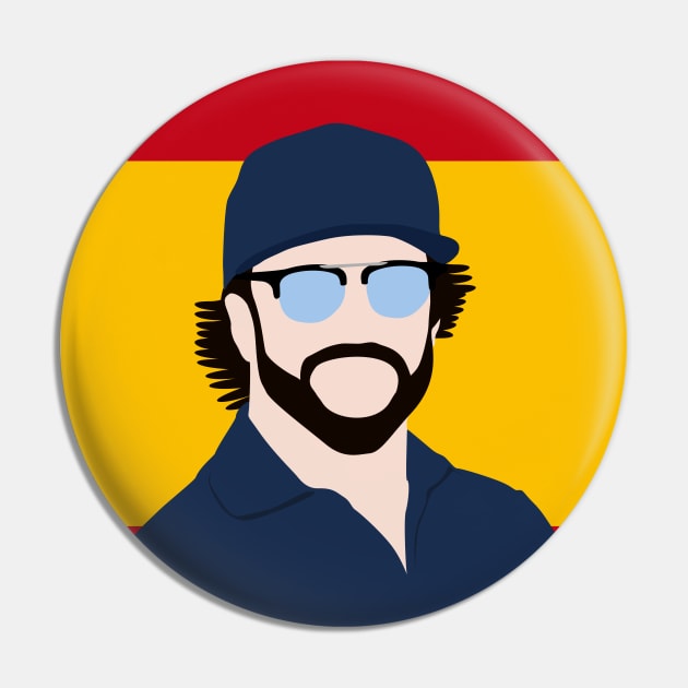 Fernando Alonso Face Art - Flag Edition Pin by GreazyL