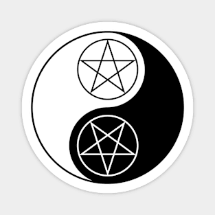 Yin Yang Pentacles Magnet