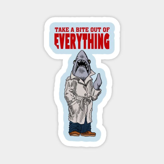 Take a bite out of Jaws Magnet by TechnoRetroDads