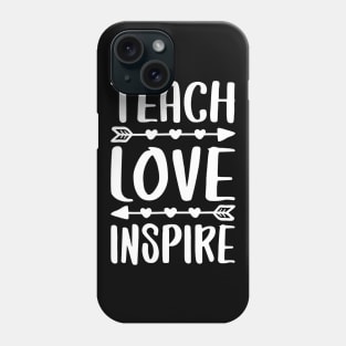 Teach Love Inspire Tshirt Back To School Teacher Gift Phone Case