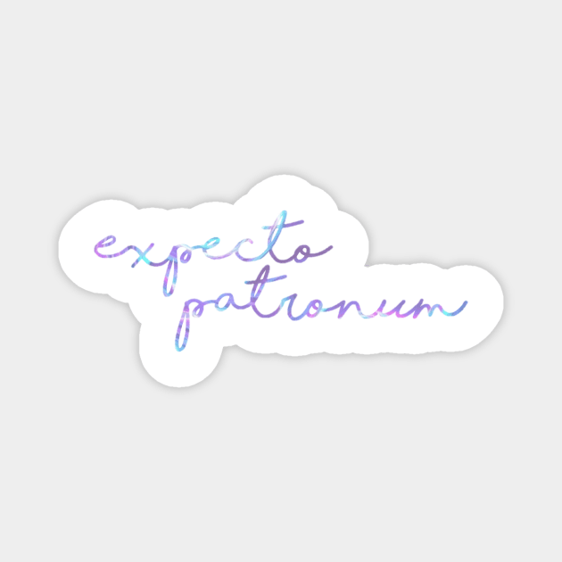 Neon Expecto Patronum Magnet by annmariestowe