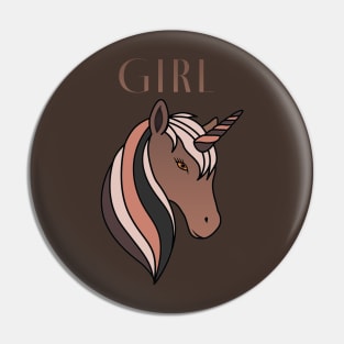 Black Beauty Unicorn Pin