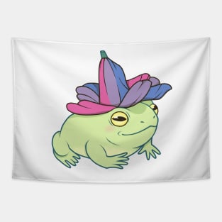 Bisexual Pride Flower Frog Tapestry