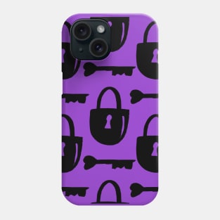 Lock and key pattern Phone Case