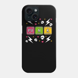 Skeleton Punk Periodic Table Phone Case