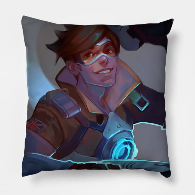 Male Tracer Pillow by Emilyena