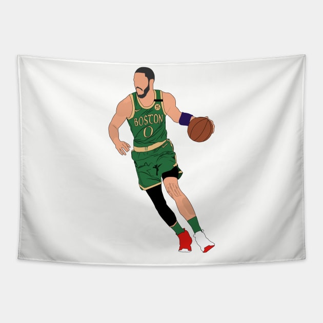 Jayson Tatum Tapestry by FootballBum