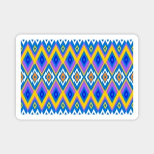 Ethnic southeast geometric ikat pattern Magnet