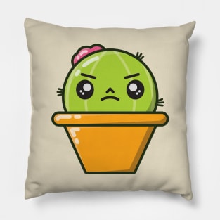 Grumpy Little Cactus Pillow