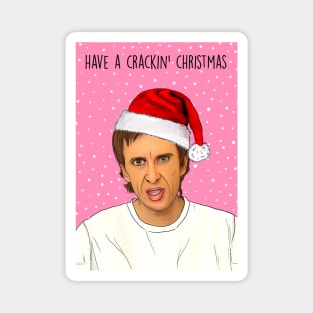 Super Hans Crackin Christmas Magnet