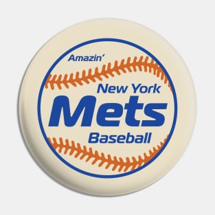 Mets 80s Retro Ball Pin