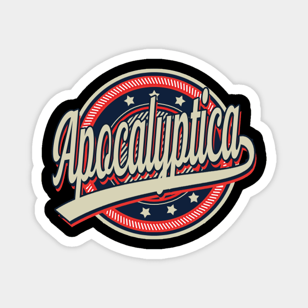 Graphic Aesthetic Apocalyptica Proud Name Circle Vintage Art Magnet by ElinvanWijland birds