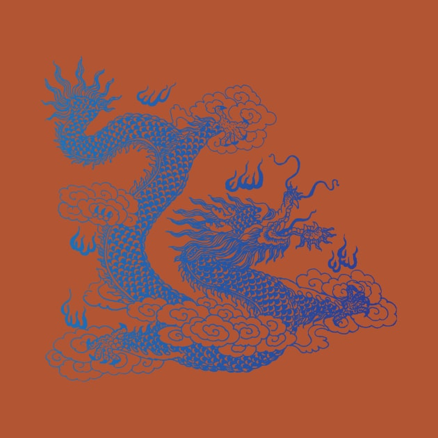 Awesome Japanese Dragon TShirt by Nonstop Shirts