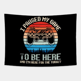 Gamer I Paused My Game To Be Here & I'm Here For The Turkey Tapestry