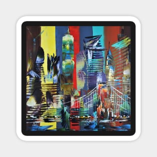 City of New York America Abstract 629 Magnet