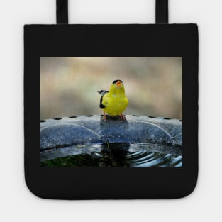 thirsty goldfinch... Tote